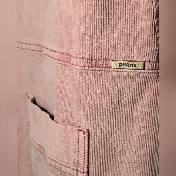 Prana Merrigan Dress - Champagne Corduroy - Size L - Picture 3 of 8